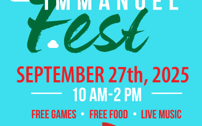 ImmanuelFest Volunteer and “Sale” Items Update