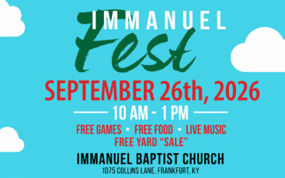 Save the Date for Immanuelfest – September 26